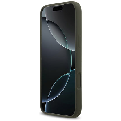 Θήκη MagSafe για Apple iPhone 17 Pro Max, Guess, Triangle Logo, Χακί
