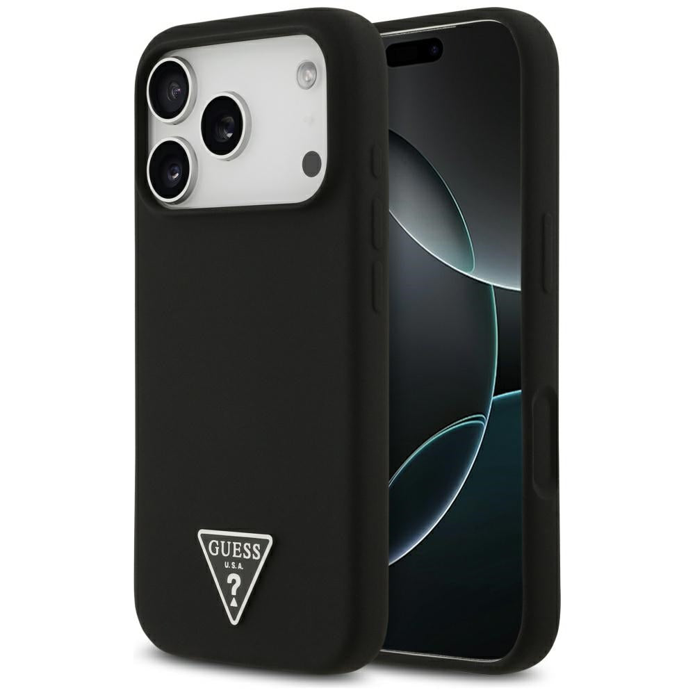 Θήκη MagSafe για Apple iPhone 17 Pro Max, Guess, Triangle Logo, Μαύρη