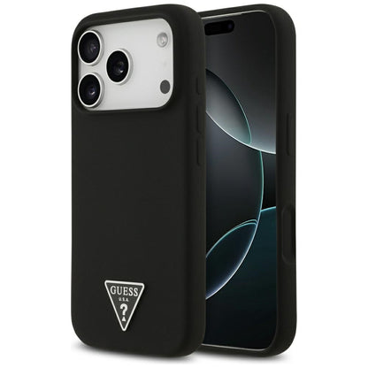 Θήκη MagSafe για Apple iPhone 17 Pro Max, Guess, Triangle Logo, Μαύρη
