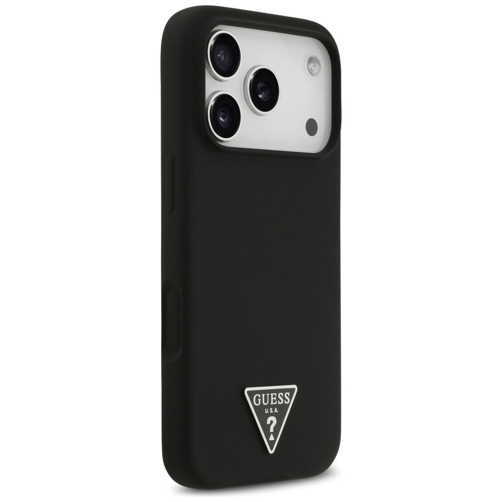 Θήκη MagSafe για Apple iPhone 17 Pro Max, Guess, Triangle Logo, Μαύρη