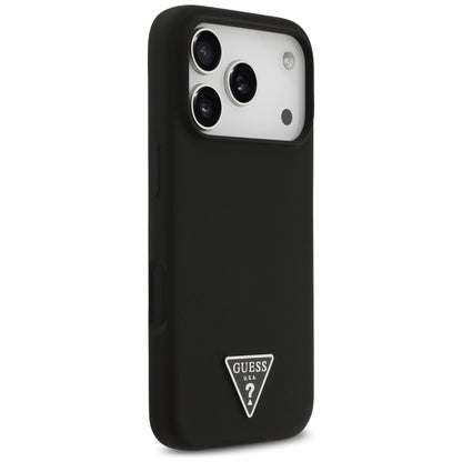 Θήκη MagSafe για Apple iPhone 17 Pro Max, Guess, Triangle Logo, Μαύρη