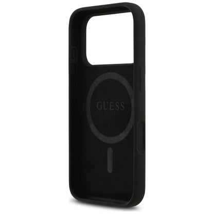 Θήκη MagSafe για Apple iPhone 17 Pro Max, Guess, Triangle Logo, Μαύρη