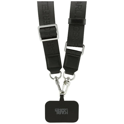 Θήκη MagSafe για Apple iPhone 17 Pro Max, Karl Lagerfeld, Big Strap Karl Metal Logo, Μαύρη