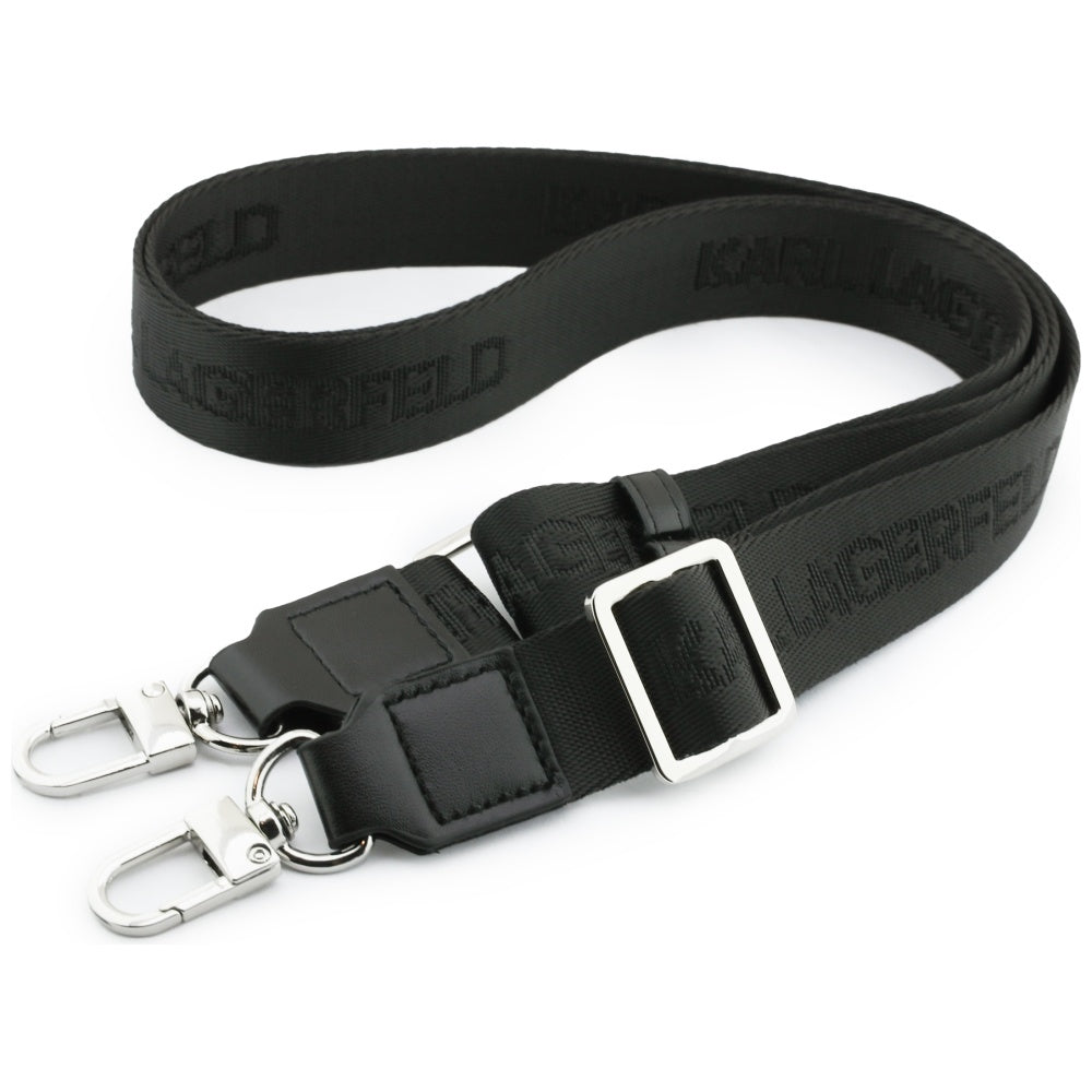 Θήκη MagSafe για Apple iPhone 17 Pro Max, Karl Lagerfeld, Big Strap Karl Metal Logo, Μαύρη