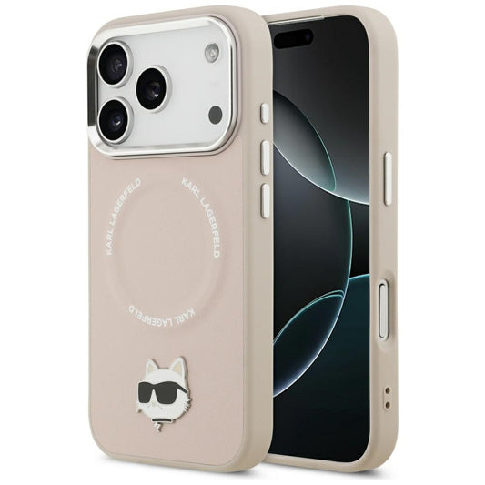 Θήκη MagSafe για Apple iPhone 17 Pro Max, Karl Lagerfeld, Choupette Pin, Ροζ
