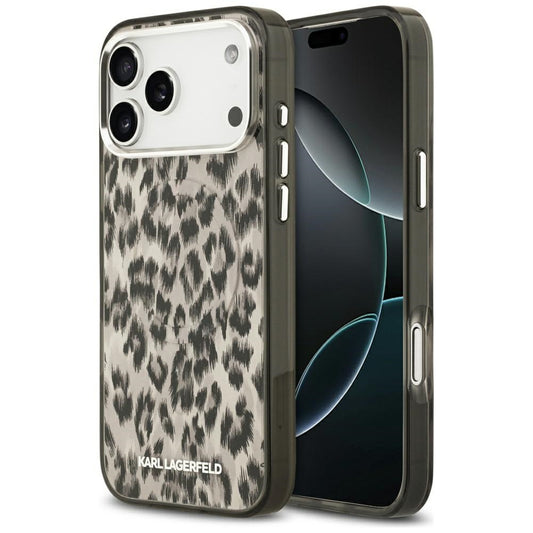 Θήκη MagSafe για Apple iPhone 17 Pro Max, Karl Lagerfeld, IML Leopard Pattern, Καφέ