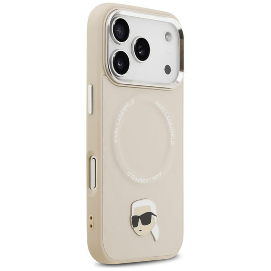 Θήκη MagSafe για Apple iPhone 17 Pro Max, Karl Lagerfeld, Karl Pin, Μπεζ
