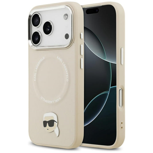 Θήκη MagSafe για Apple iPhone 17 Pro Max, Karl Lagerfeld, Karl Pin, Μπεζ
