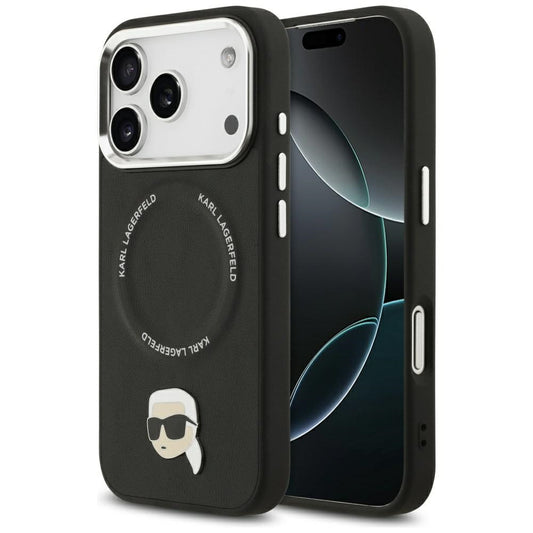 Θήκη MagSafe για Apple iPhone 17 Pro Max, Karl Lagerfeld, Karl Pin, Μαύρη