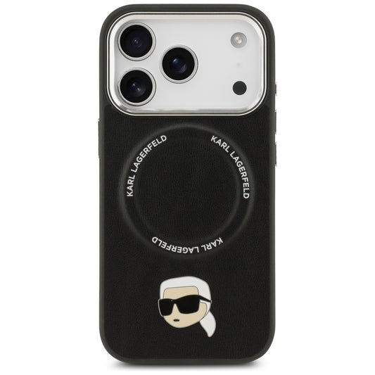 Θήκη MagSafe για Apple iPhone 17 Pro Max, Karl Lagerfeld, Karl Pin, Μαύρη