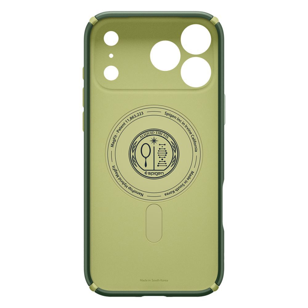 MagSafe Case for Apple iPhone 17 Pro Max, Spigen, Caseology Nano Pop Hybrid, Green ACS11148