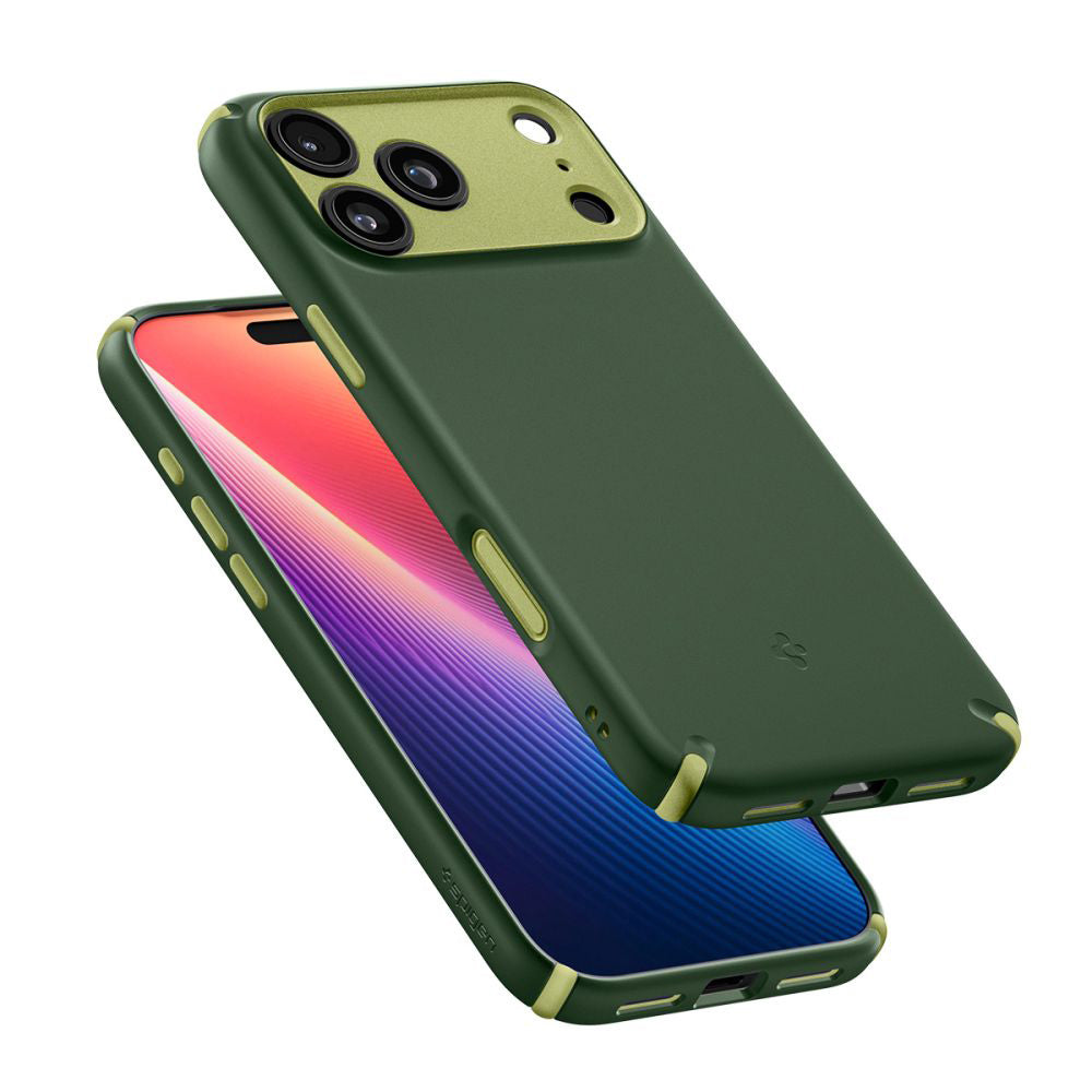 MagSafe Case for Apple iPhone 17 Pro Max, Spigen, Caseology Nano Pop Hybrid, Green ACS11148