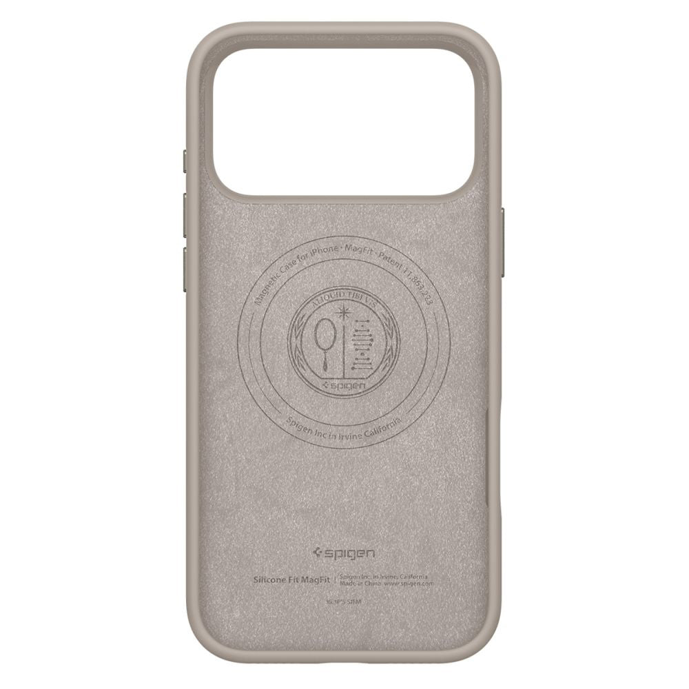 MagSafe Case for Apple iPhone 17 Pro Max, Spigen, Silicone Fit, Cream ACS10272