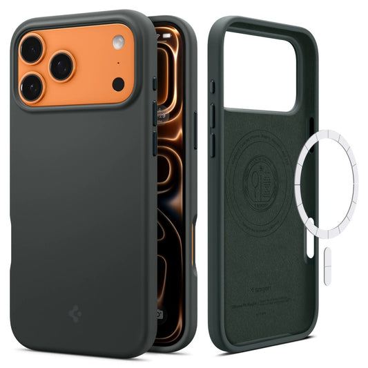 Θήκη MagSafe για Apple iPhone 17 Pro Max, Spigen, Silicone Fit, Πράσινο ACS10271