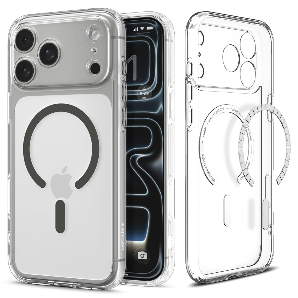 MagSafe Case for Apple iPhone 17 Pro Max, Spigen, Ultra Hybrid, Gray ACS10283