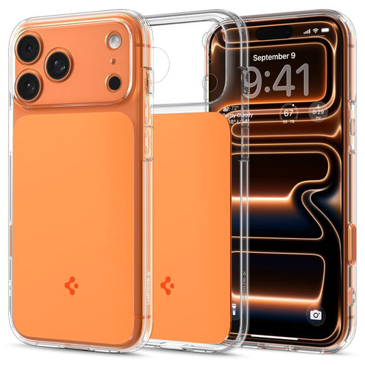 MagSafe Case for Apple iPhone 17 Pro Max, Spigen, Ultra Hybrid T, Orange ACS10474