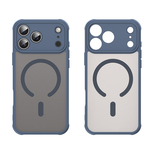MagSafe Case for Apple iPhone 17 Pro Max, Techsuit, HaloFrost II, Navy Blue