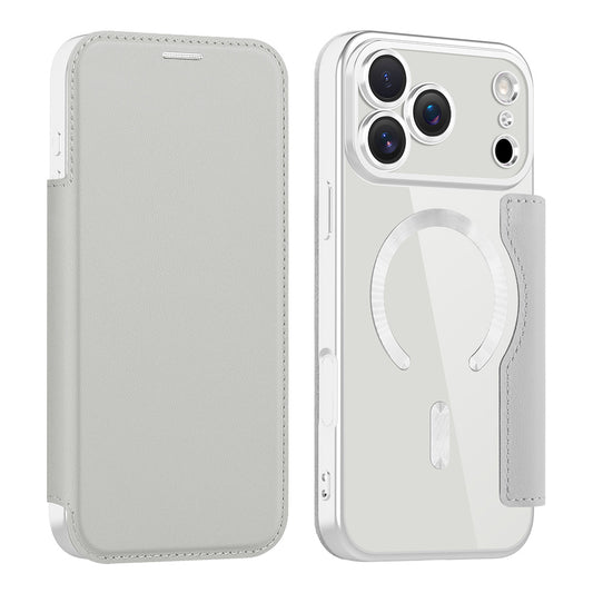 Θήκη MagSafe για Apple iPhone 17 Pro Max, Techsuit, SmartMag Book, Γκρι