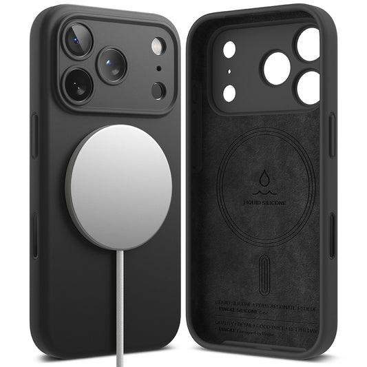 MagSafe Case for Apple iPhone 17 Pro, Ringke, Silicone, Black