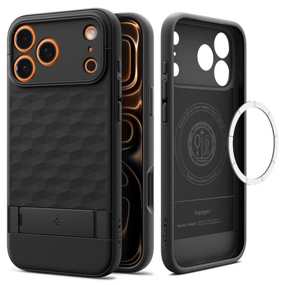 Θήκη MagSafe για Apple iPhone 17 Pro, Spigen, Caseology Parallax S, Ματ Μαύρη ACS09964