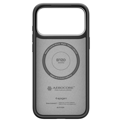 Θήκη MagSafe για Apple iPhone 17 Pro, Spigen, Enzo Aramid T, Μαύρη Ασημί ACS09958