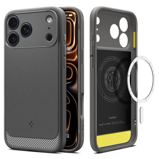 Θήκη MagSafe για Apple iPhone 17 Pro, Spigen, Rugged Armor, Γκρι ACS10330