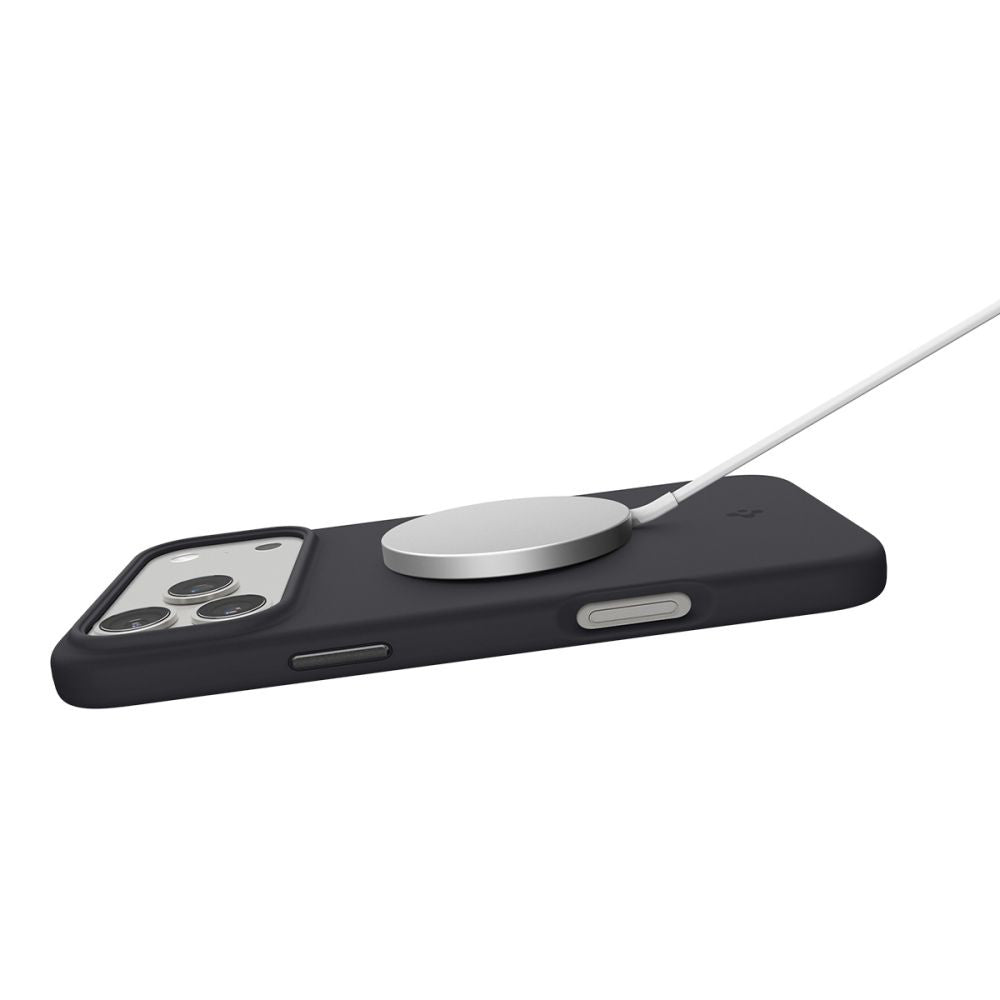 Θήκη MagSafe για Apple iPhone 17 Pro, Spigen, Silicone Fit, Μαύρη ACS10335