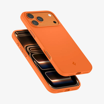 Θήκη MagSafe για Apple iPhone 17 Pro, Spigen, Silicone Fit, Πορτοκαλί ACS11379