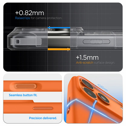 Θήκη MagSafe για Apple iPhone 17 Pro, Spigen, Silicone Fit, Πορτοκαλί ACS11379