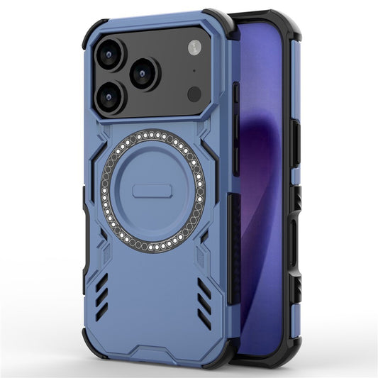 MagSafe Case for Apple iPhone 17 Pro, Techsuit, ArmorMag, Blue