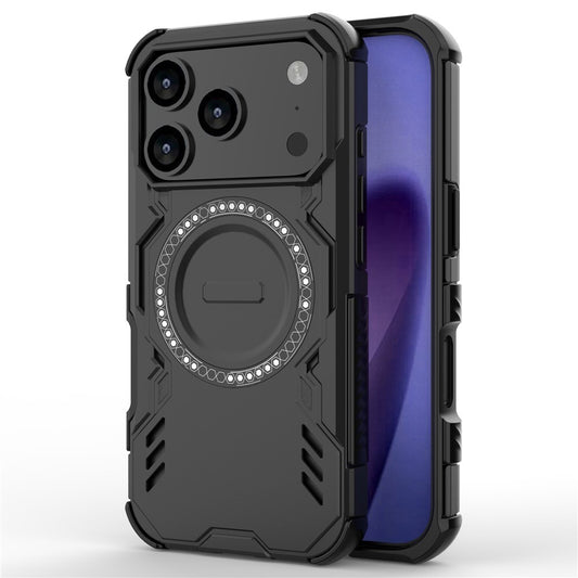 MagSafe Case for Apple iPhone 17 Pro, Techsuit, ArmorMag, Black
