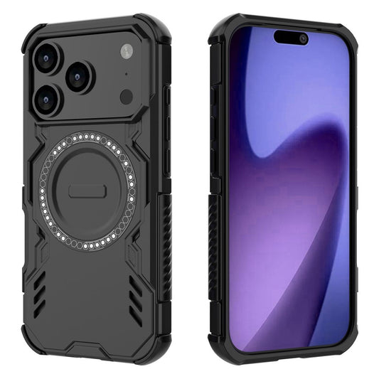 MagSafe Case for Apple iPhone 17 Pro, Techsuit, ArmorMag, Black