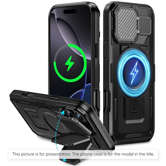 MagSafe Case for Apple iPhone 17 Pro, Techsuit, CamVault, Black
