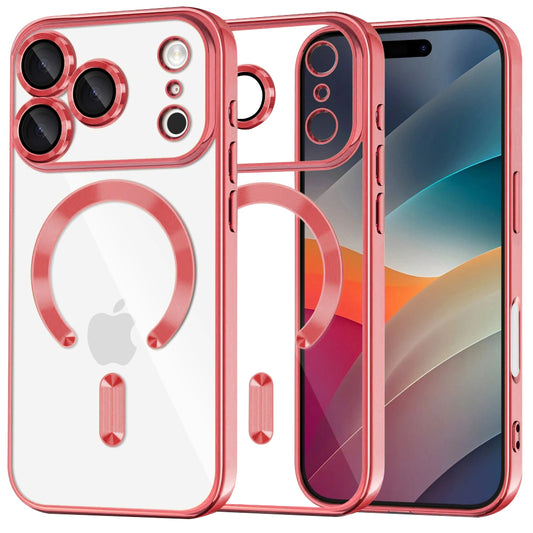 Θήκη MagSafe για Apple iPhone 17 Pro, Techsuit, Luxury Crystal, Ροζ