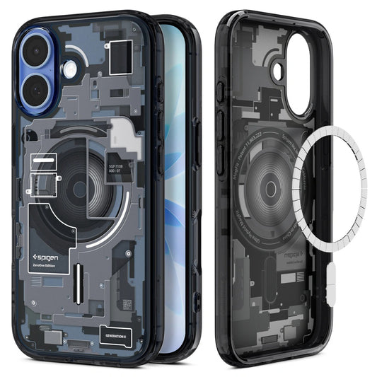 MagSafe Case for Apple iPhone 17, Spigen, Ultra Hybrid Zero One, Black ACS10387