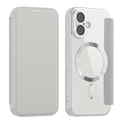 MagSafe Case for Apple iPhone 17, Techsuit, SmartMag Book, Gray