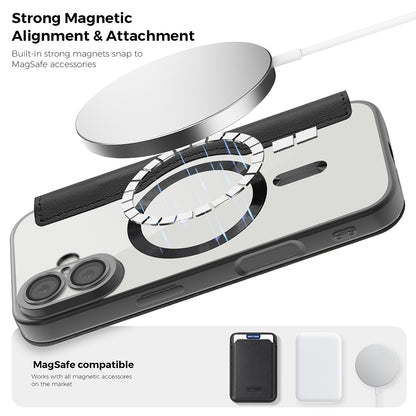 MagSafe Case for Apple iPhone 17, Techsuit, SmartMag Book, Brown