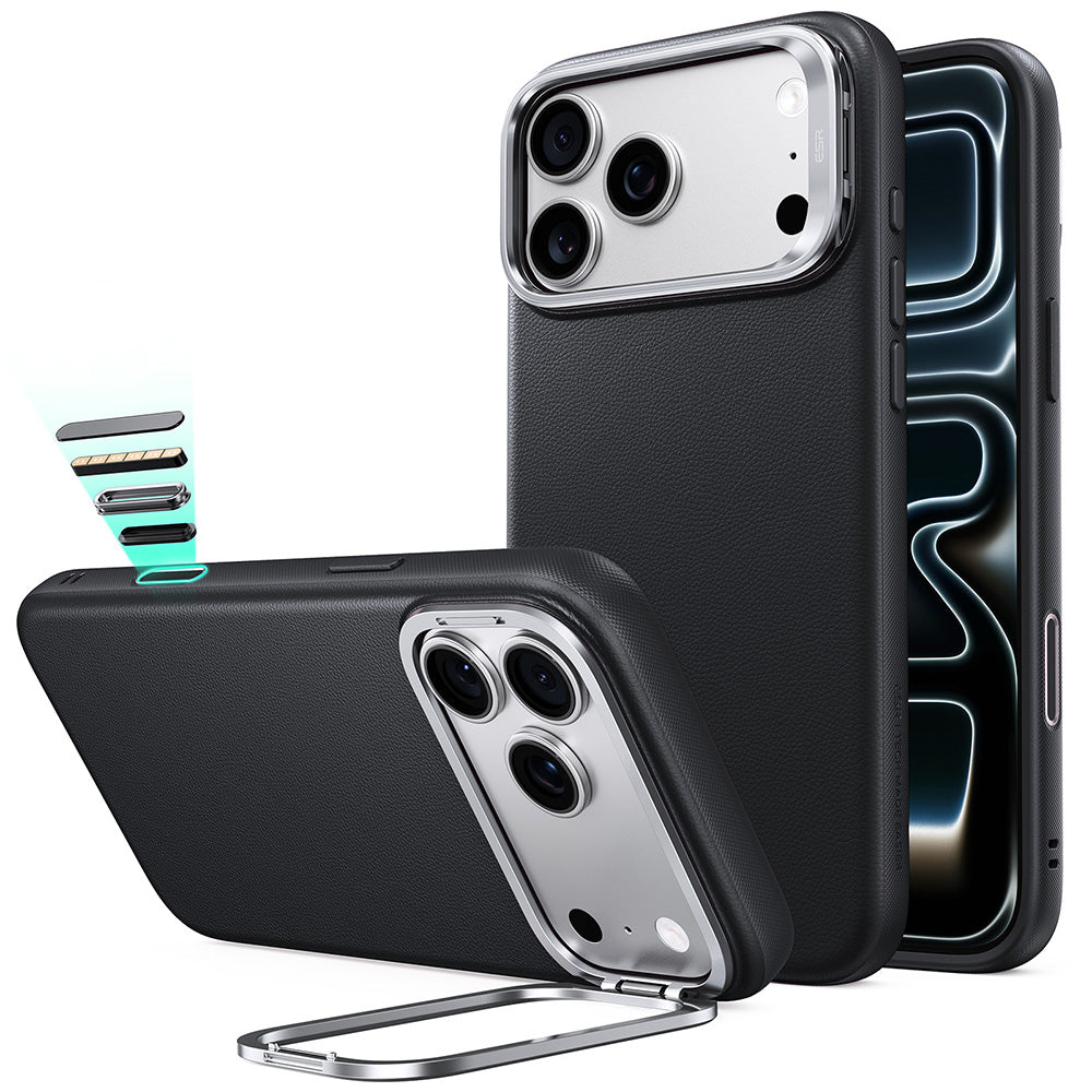 Θήκη MagSafe για Apple iPhone 18 Pro / 17 Pro, ESR, Atelier με Βάση Στήριξης, Μαύρη