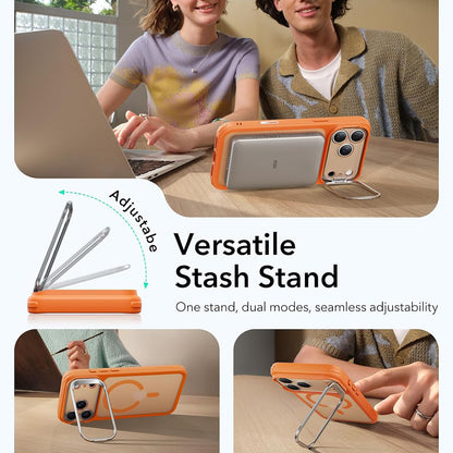 MagSafe Case for Apple iPhone 18 Pro / 17 Pro, ESR, Classic Hybrid Kickstand, Satin Orange