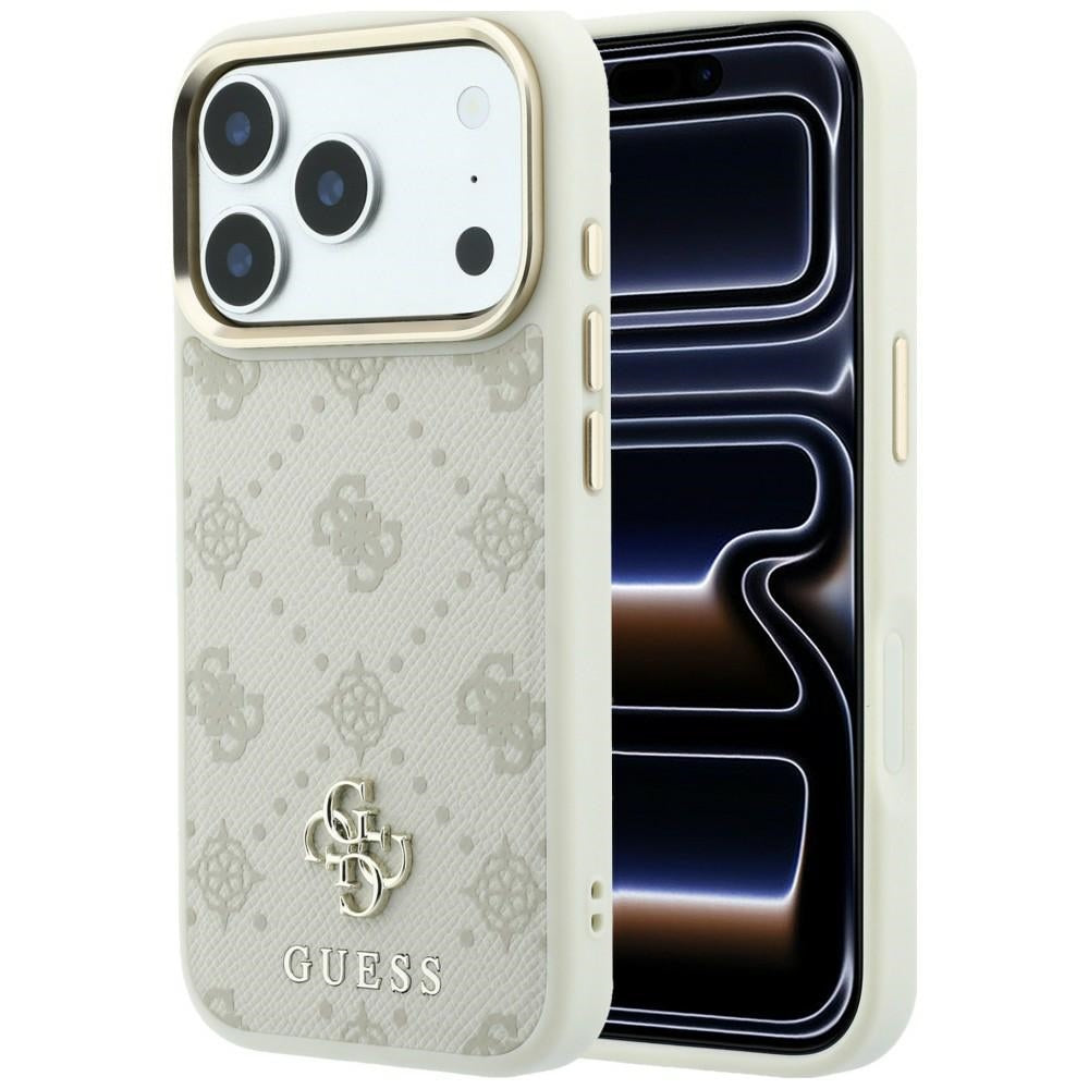 Θήκη MagSafe για Apple iPhone 18 Pro / 17 Pro, Guess, Peony 4G Small Logo, Μπεζ
