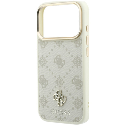 Θήκη MagSafe για Apple iPhone 18 Pro / 17 Pro, Guess, Peony 4G Small Logo, Μπεζ