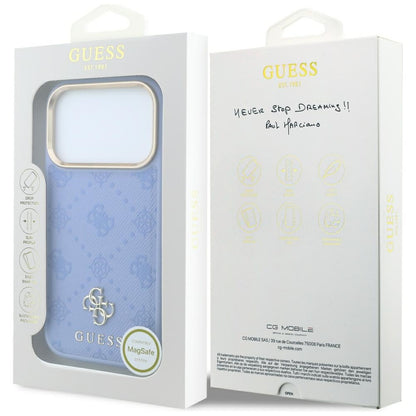 Θήκη MagSafe για Apple iPhone 18 Pro / 17 Pro, Guess, Peony 4G Small Logo, Μπλε