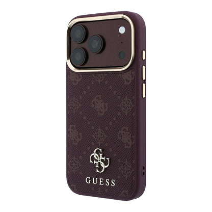 Θήκη MagSafe για Apple iPhone 18 Pro / 17 Pro, Guess, Peony 4G Small Logo, Βυσσινί