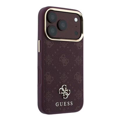 Θήκη MagSafe για Apple iPhone 18 Pro / 17 Pro, Guess, Peony 4G Small Logo, Βυσσινί