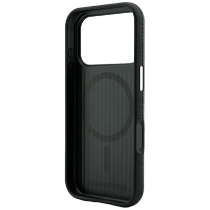 Θήκη MagSafe για Apple iPhone 18 Pro / 17 Pro, Karl Lagerfeld, Grained Embossed Ring, Μαύρη