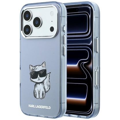 Θήκη MagSafe για Apple iPhone 18 Pro / 17 Pro, Karl Lagerfeld, IML Choupette Body Sketch Print, Μπλε