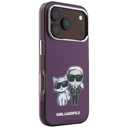 Θήκη MagSafe για Apple iPhone 18 Pro / 17 Pro, Karl Lagerfeld, IML KC Bodies Sketch Print, Βυσσινί