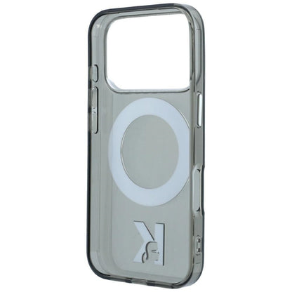Θήκη MagSafe για Apple iPhone 18 Pro / 17 Pro, Karl Lagerfeld, IML Ring Stand Kameo Metal, Μαύρο