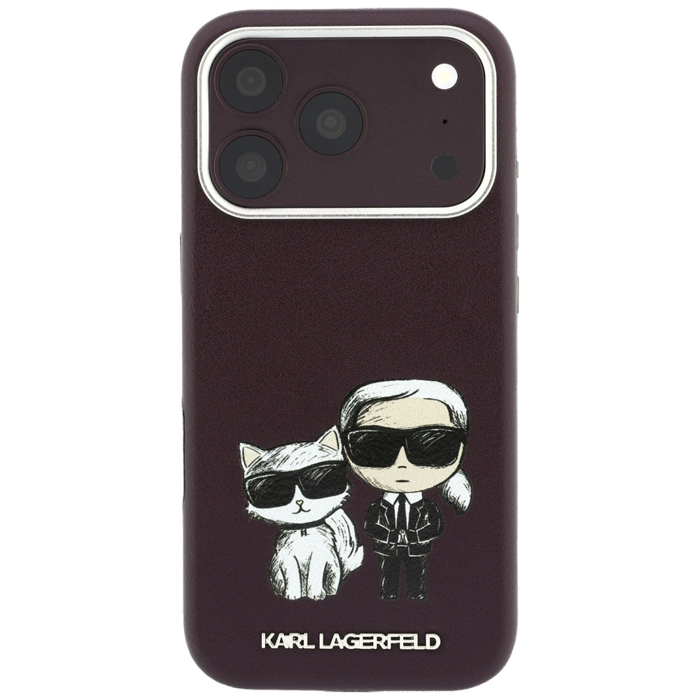 Θήκη MagSafe για Apple iPhone 18 Pro / 17 Pro, Karl Lagerfeld, KC Bodies Sketch, Βυσσινί
