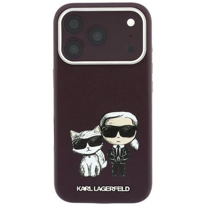 Θήκη MagSafe για Apple iPhone 18 Pro / 17 Pro, Karl Lagerfeld, KC Bodies Sketch, Βυσσινί